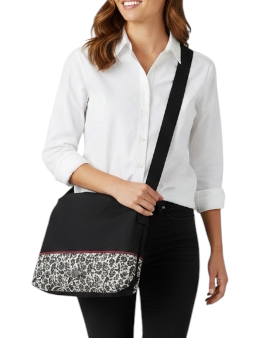 CROP IN STYLE *Huge* Scrapbooking Organizer Tote in Black/White — NWT - Picture 1 of 16